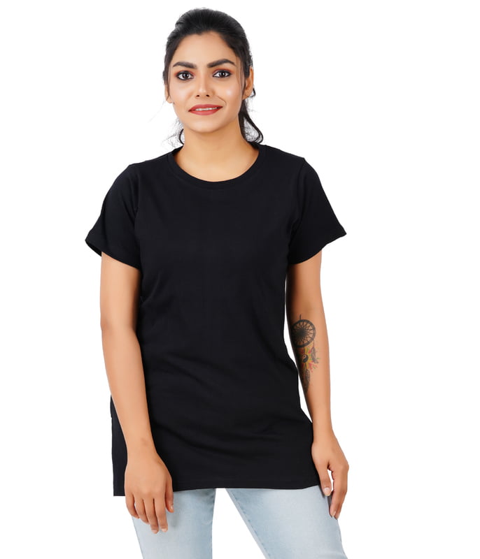 Regular Fit T Shirt -Black Regular Fit T Shirt -Black