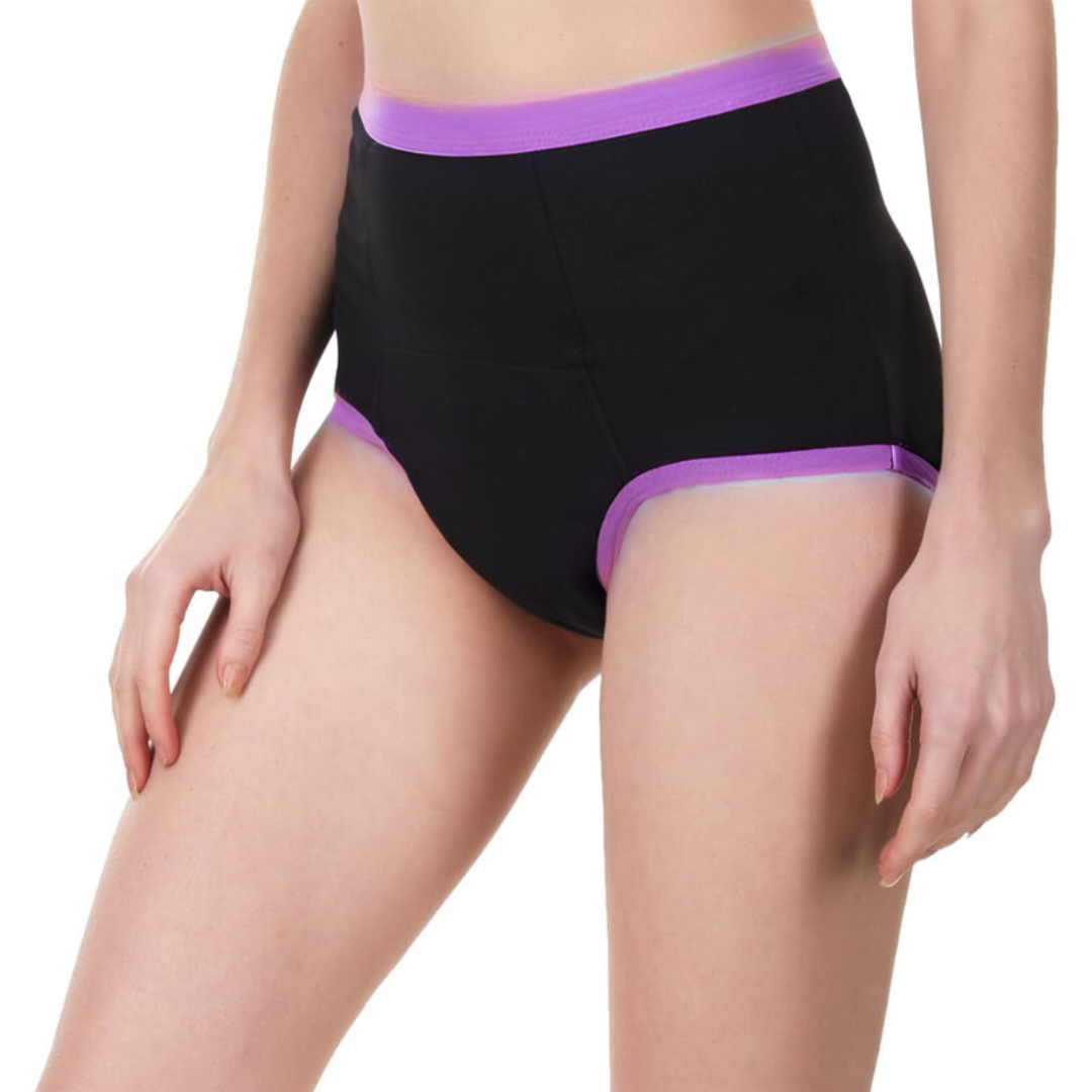 Highrise Period Panty - Coral Black Highrise Period Panty - Coral Black
