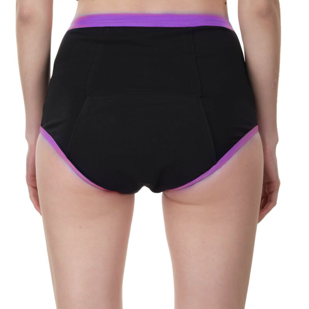 Highrise Period Panty - Coral Black Highrise Period Panty - Coral Black