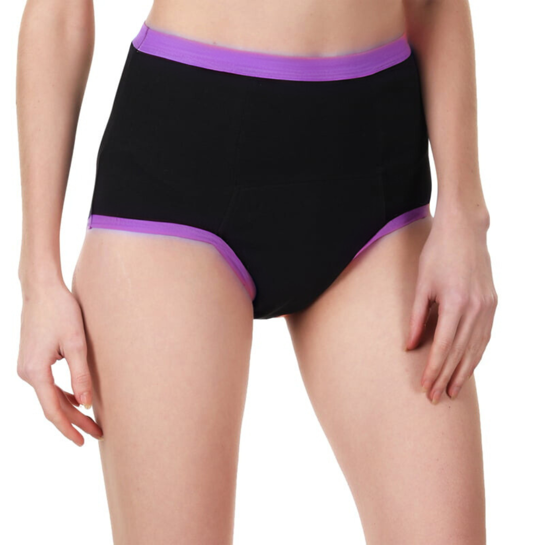 Highrise Period Panty - Coral Black Highrise Period Panty - Coral Black