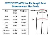 Wemyc Women's Nylon Ankle Length Pants / Capris / Pant slip Wemyc Women's Nylon Ankle Length Pants / Capris / Pant slip