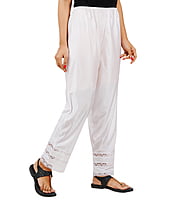 White Wemyc Women's Nylon Ankle Length Pants / Capris / Pant slip White Wemyc Women's Nylon Ankle Length Pants / Capris / Pant slip