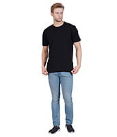 Men Oversized Fit T Shirt - Black Men Oversized Fit T Shirt - Black