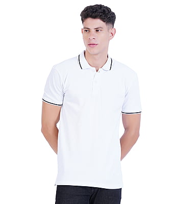 Wemyc Men's Cotton Rich Solid Polo T-Shirt Regular Fit Combo