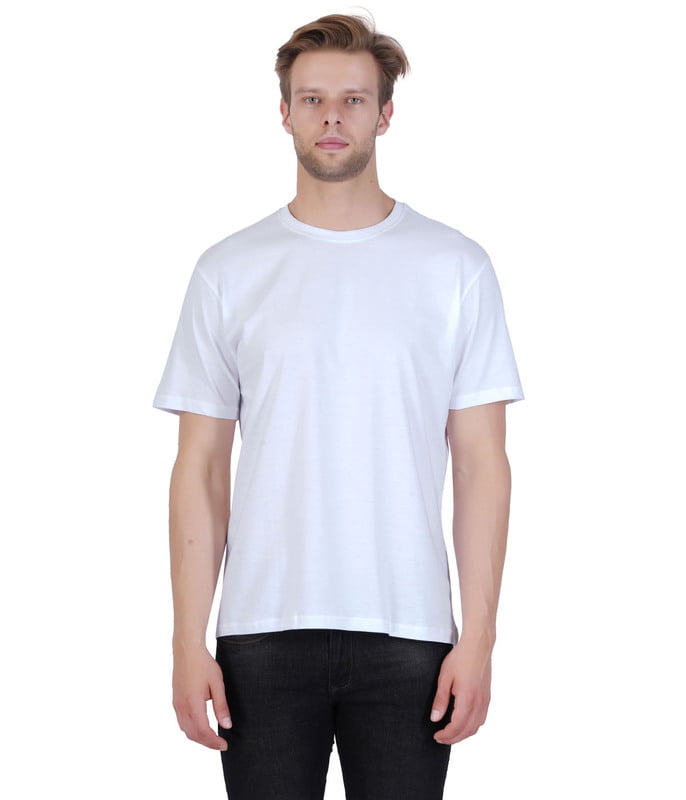 Men Oversized Fit T Shirt - White Men Oversized Fit T Shirt - White