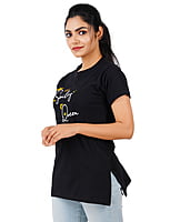 Printed Regular Fit T Shirt -Black Printed Regular Fit T Shirt -Black