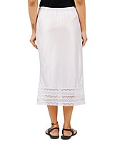 White Half Slip Long Underskirt Undergarments Slip l Soft Satin Skirt Dress Extender for Women