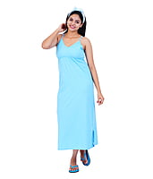 Women Cotton Maxi Seamless Bra Nighty Slip Women Cotton Maxi Seamless Bra Nighty Slip